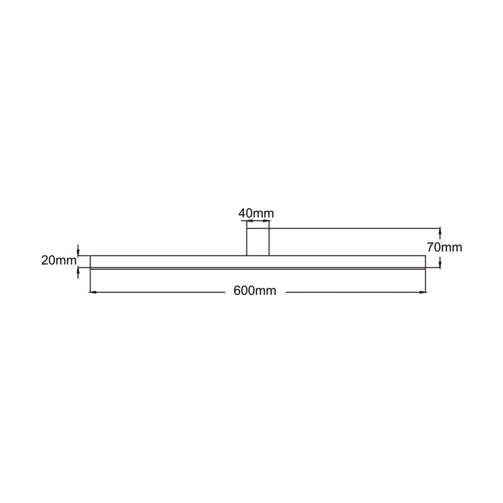 Applique bagno Nevada L LED 20W bianca IP44 Light Prestige