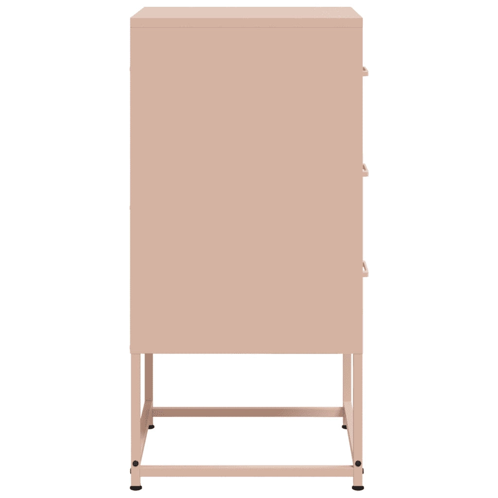 Comodini 2 pz Rosa 36x39x78 cm in Acciaio 846581