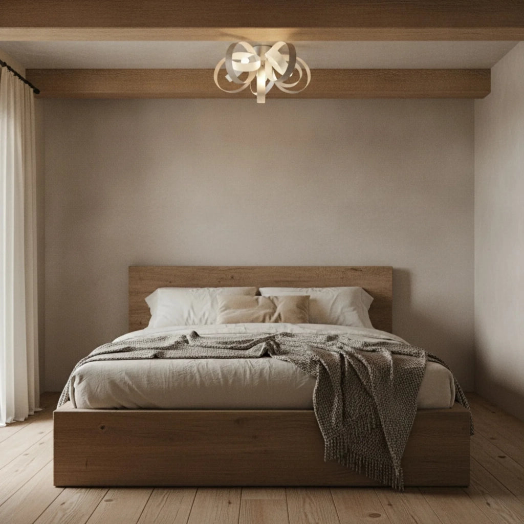 Plafoniera Moderna Bolla 5 Luci Tortora LuceArt Classic