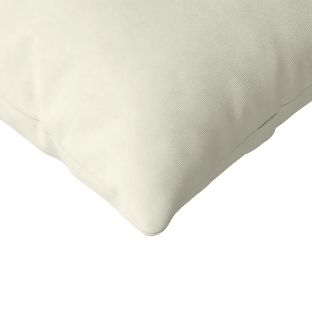 Cuscini da Divano 2 pz-Set di 2 Cuscini per Sofa Crema 145 x 40 cm Tessuto in Cords 688414
