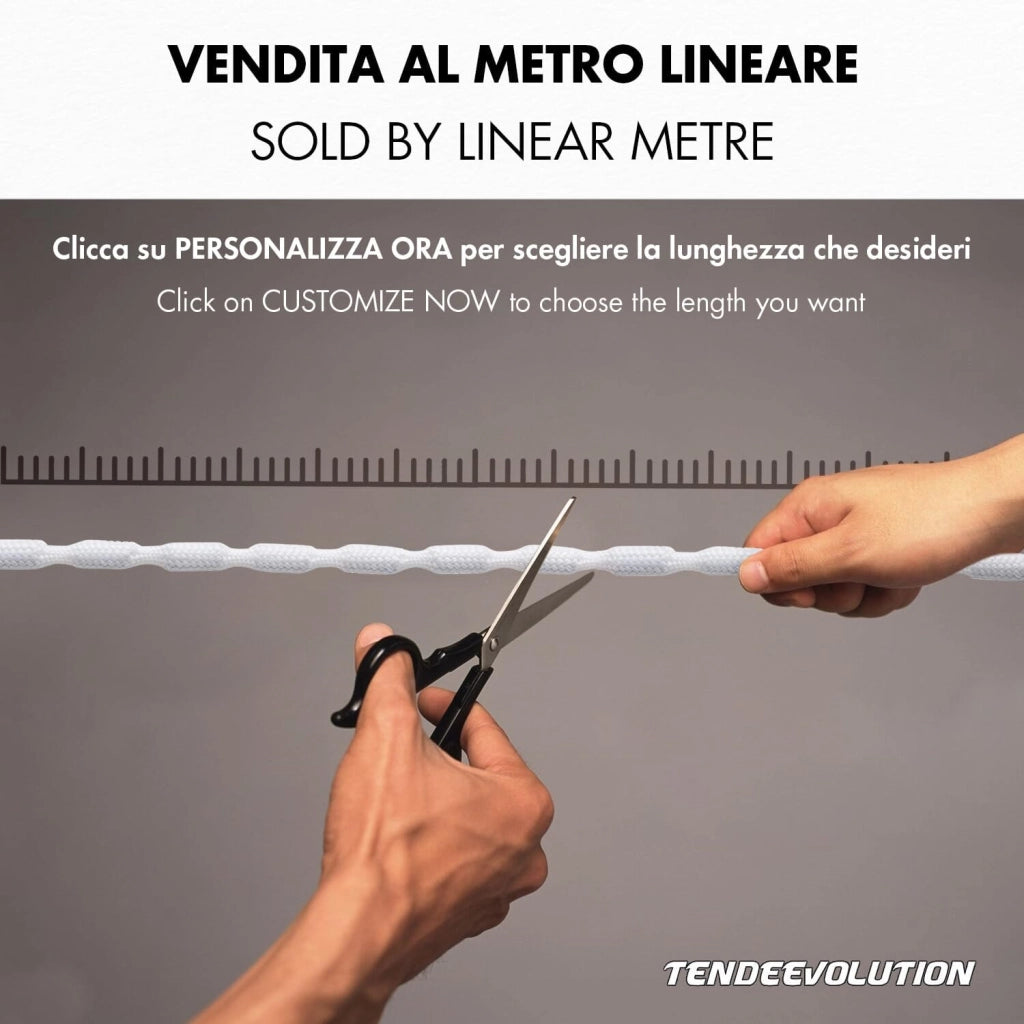 Filo in Piombo Rivestito per Tende - Aggiunge Peso e Stile ai tuoi Tessuti - Made in Italy, Morbido e Flessibile, 35 gr/mt - Venduto al Metro Lineare