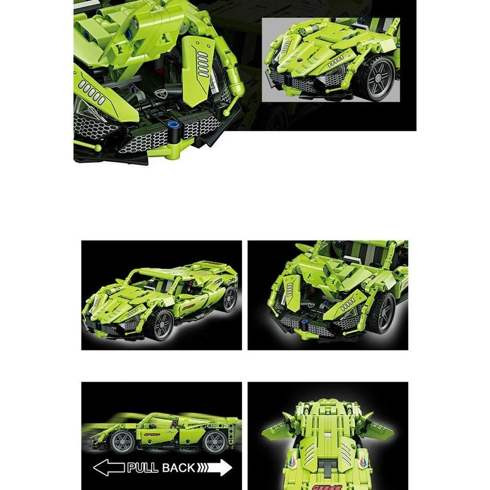 Trade Shop - Costruzioni Mattoncini 500 + Pezzi Auto Sportiva Compatibile Q-jm803 -