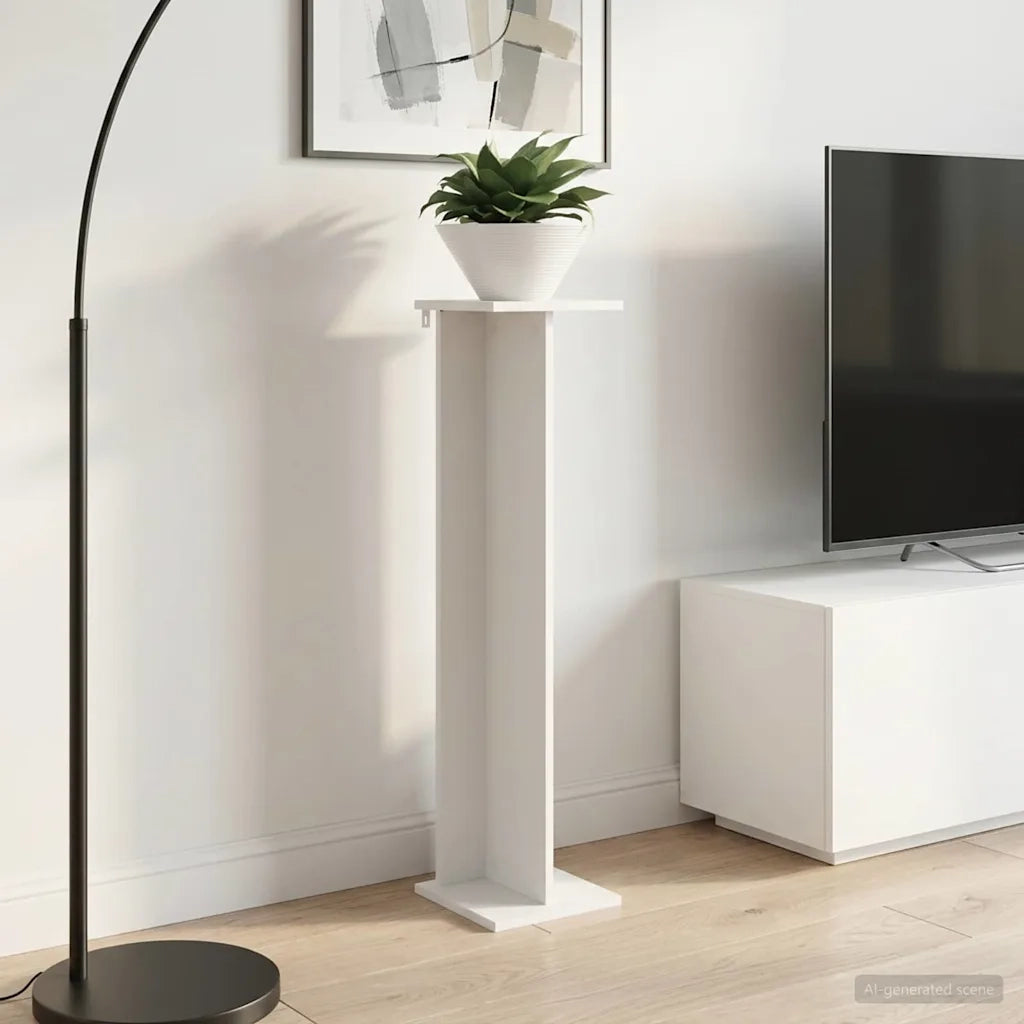 Supporto per piante 2 pz Bianco 25 x 25,5 x 100,5 cm 899627