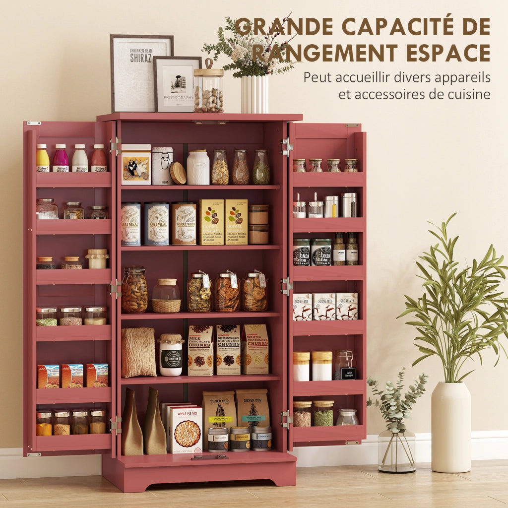 Buffet Cucina ¨C Minimal ¨C Legno Rosso 60x40x120 cm