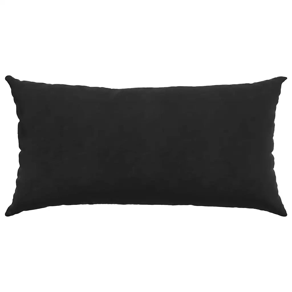 Cuscini da Divano 2 pz-Set di 2 Cuscini per Sofa Nero 80 x 40 cm Tessuto in Cords
