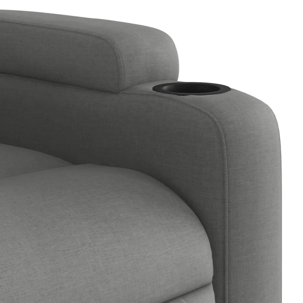 Poltrona reclinabile in tessuto grigio scuro 3205565