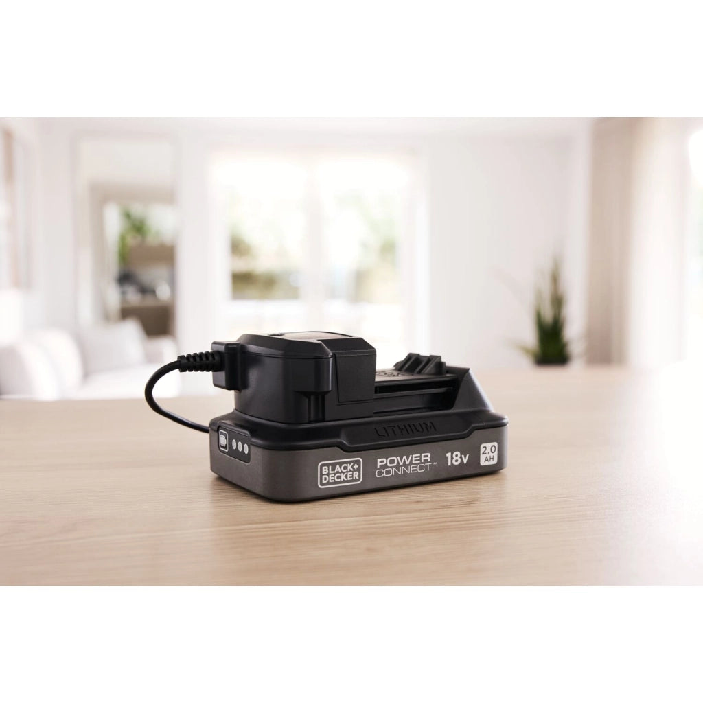 Kit batteria e caricabatterie Black+Decker 18V 2.0Ah BDL2018S1B