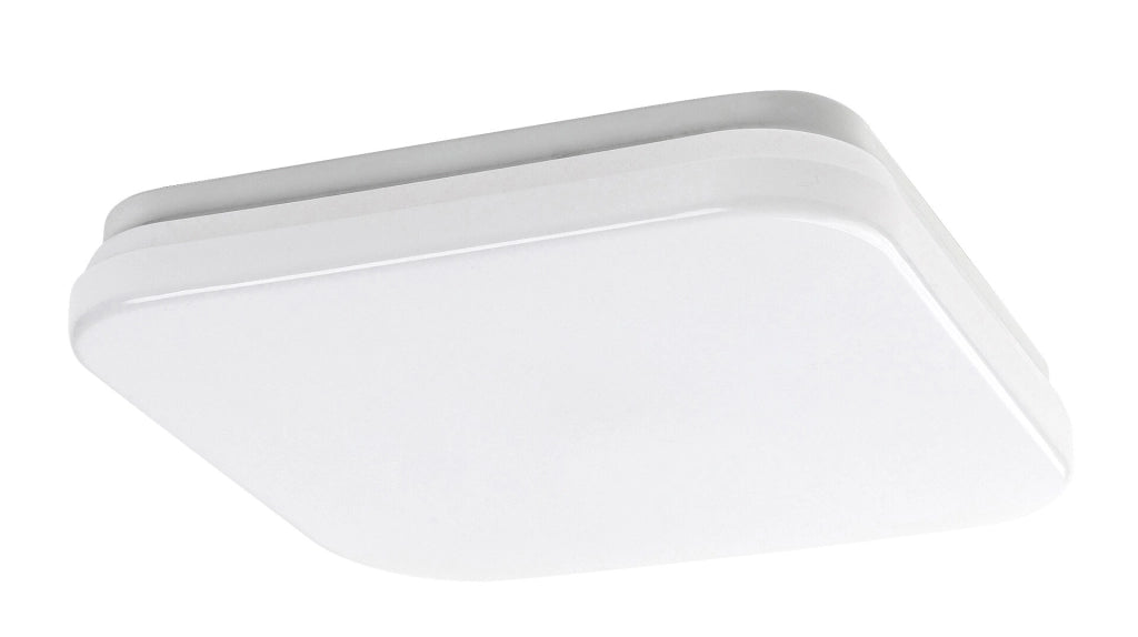 Plafoniera esterna LED quadrata bianca 24cm 12W IP44