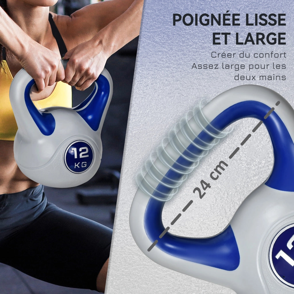 Kettlebell 12 kg ¨C zephmum ¨C blu 24x17x28 cm