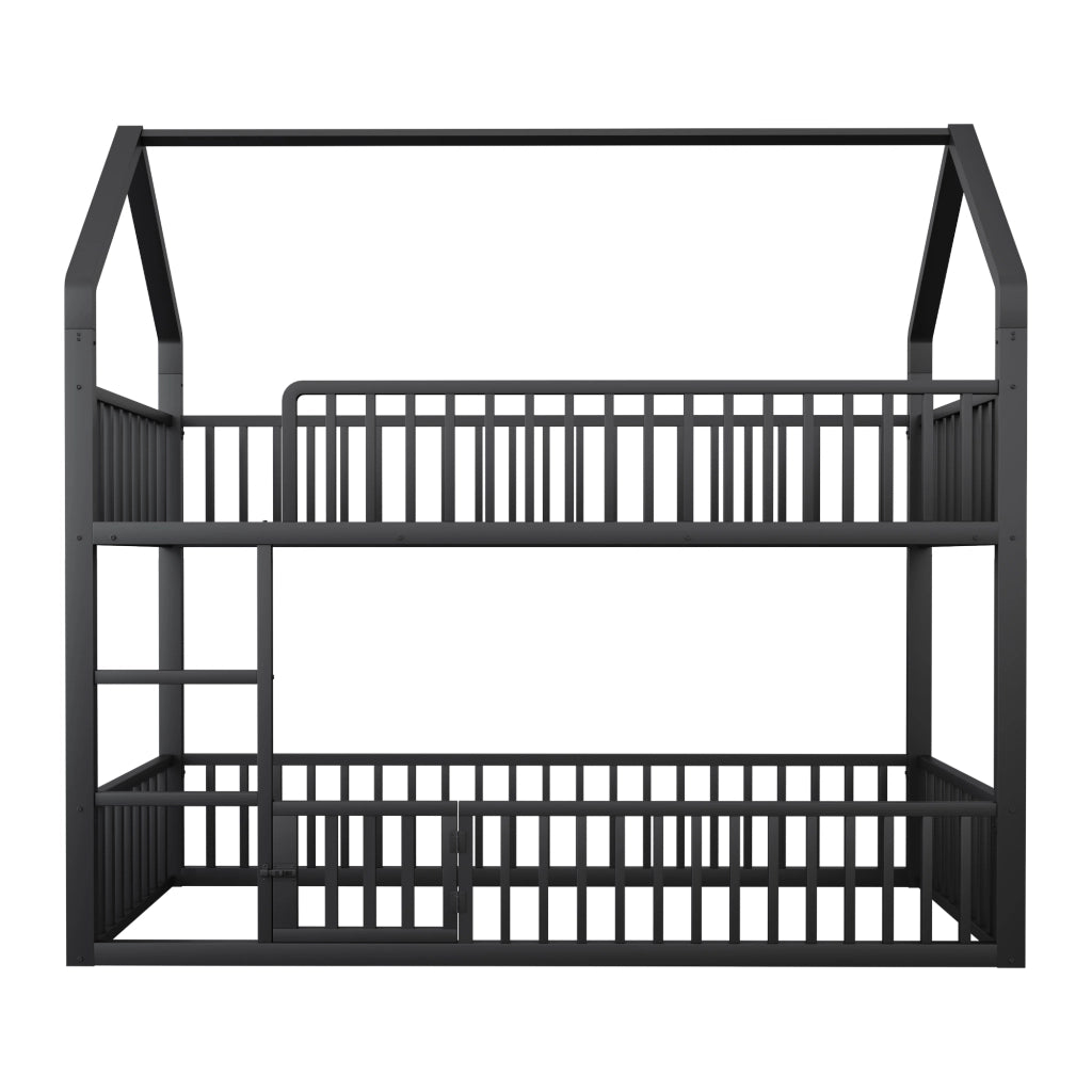 Letto a castello funzione casa metallo 90x200 cm