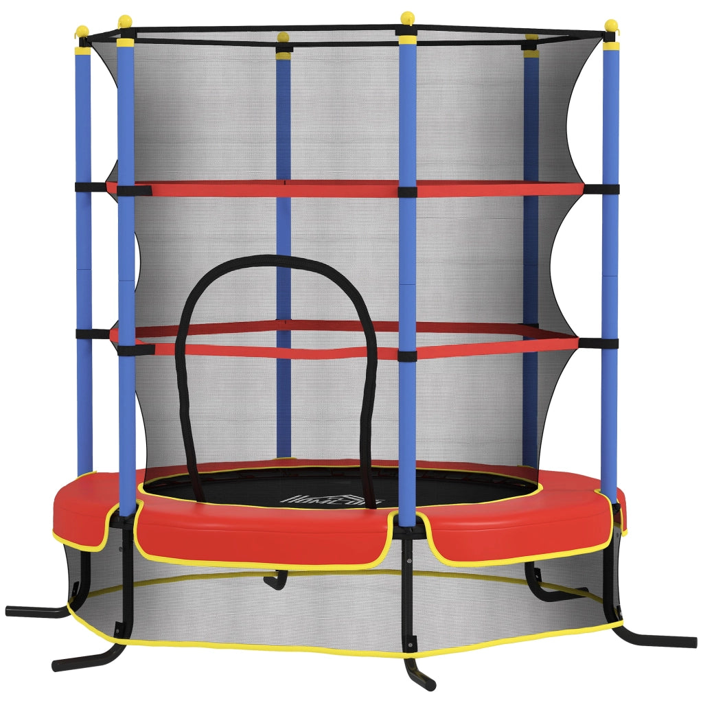 Trampolino per Bambini con Rete Sicurezza ¨C zephmum ¨C Blu