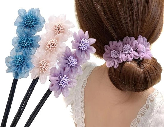 Kit per creare tre tipi di acconciature per capelli (3 colori)