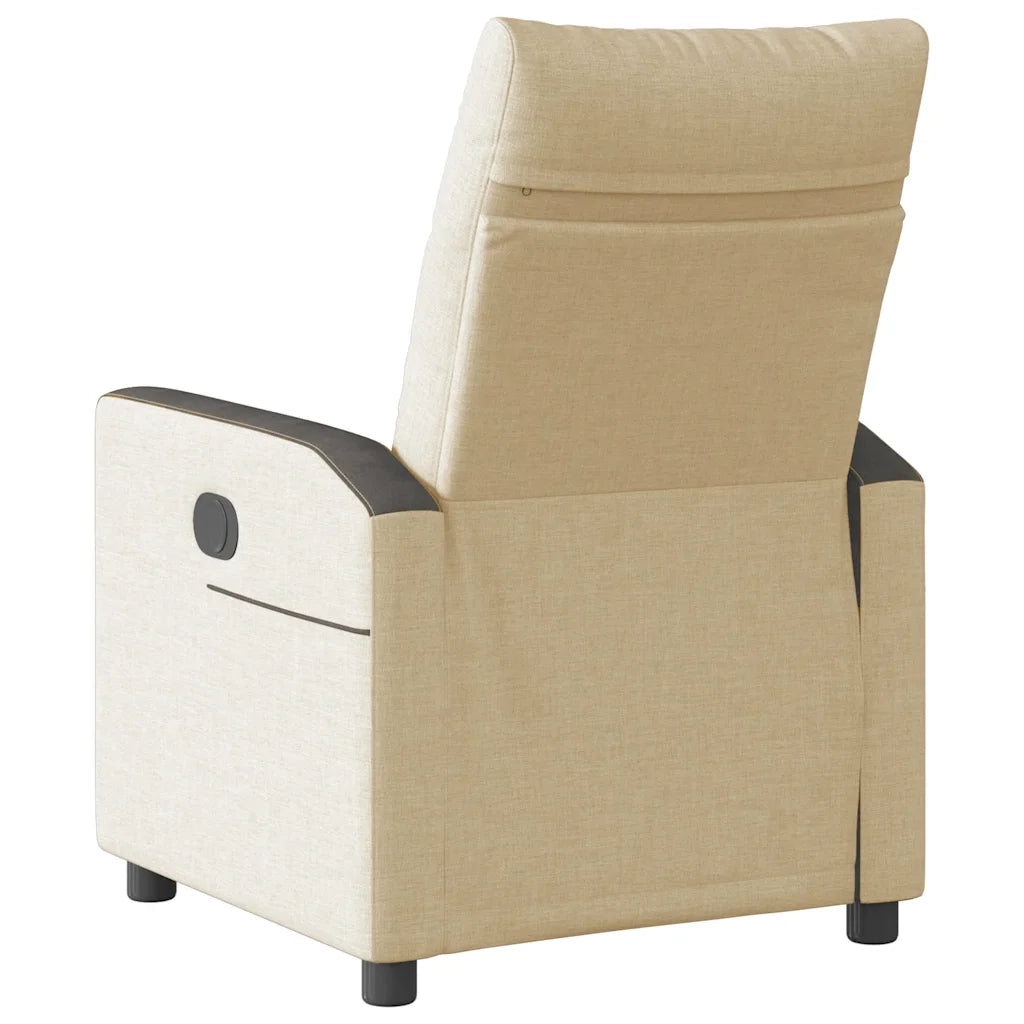 Poltrona Reclinabile in Tessuto Crema 4104829