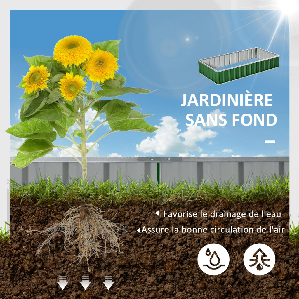 Letto da giardino modulare ¨C Minimal ¨C verde 174x90x30 cm