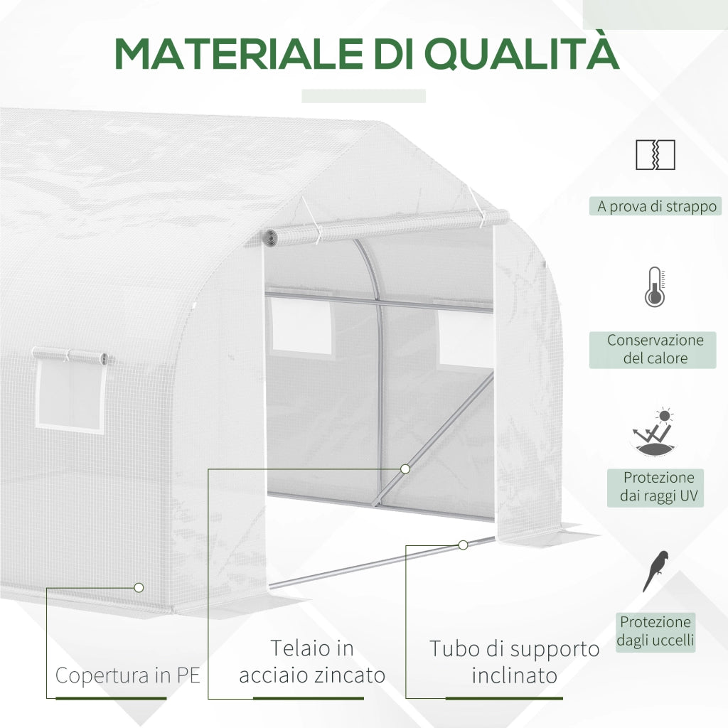 Serra da Giardino Tunnel ¨C Minimal ¨C Bianco 4.5x3x2m