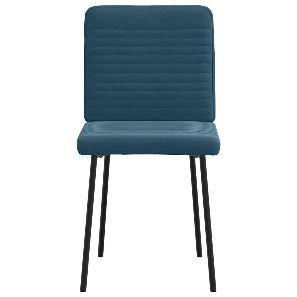 Sedie da Pranzo 2 pz Blu in Velluto 4101143
