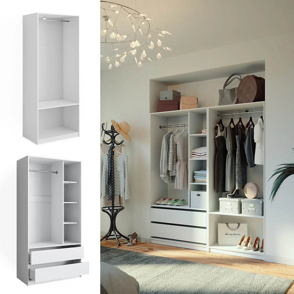 Vicco Armadio Bianco 180 x 200 cm Set di 2