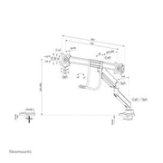 Neomounts ds75-450bl2 braccio per monitor 17-32" - molla a gas - topfix - 180°-stop