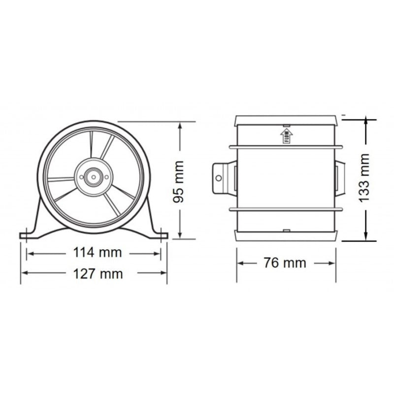 BLOWER 4' 12V