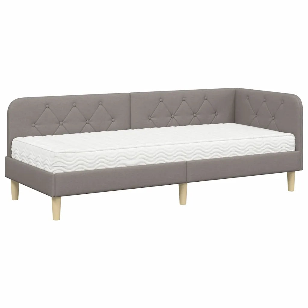 Cornice del letto ad angolo Talpa 80 x 200 cm Tessuto