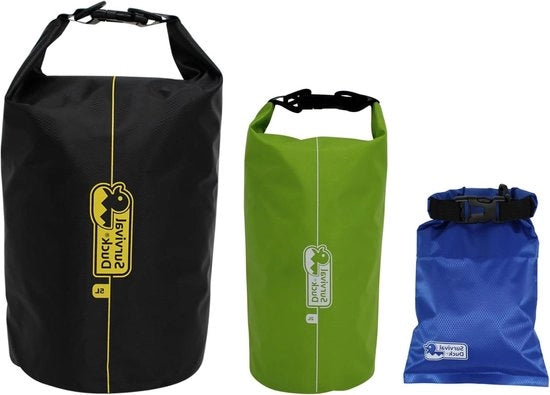 Zak ripstop nylon impermeabile - ideale per escursioni, campeggi, kayak - Multicolore 2 & 5 litri