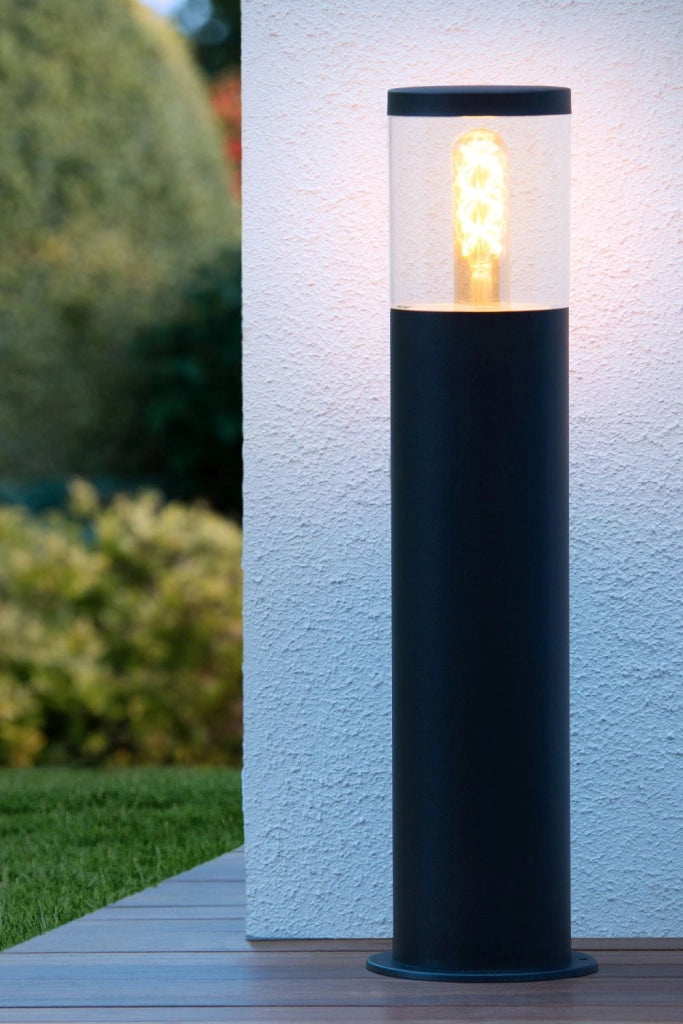 Lampada esterno a stelo Lucide Fedor E27 40W nera IP44