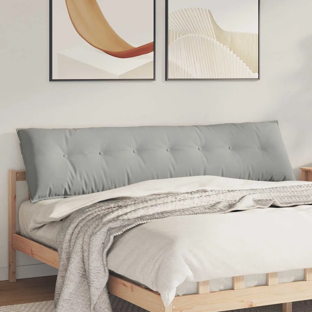 Cuscino per Schiena Grigio chiaro 200 x 50 cm 42014989