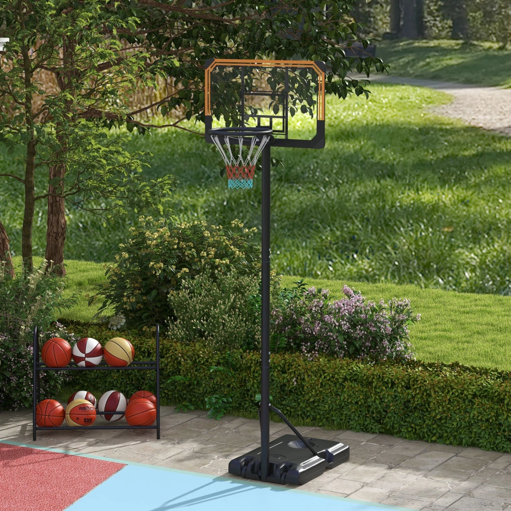 Canestro da Basket Regolabile 182-213 cm ¨C Minimal ¨C Nero