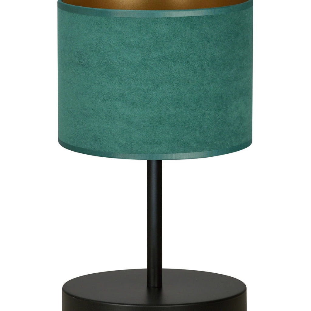 Lampada da comodino Emibig Hilde nero/verde E27 34cm