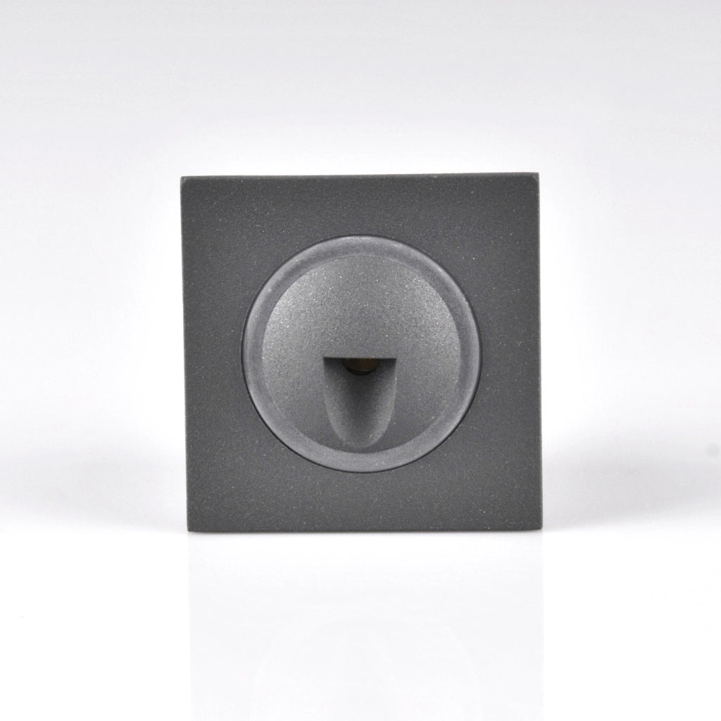 Lampada LED scala/parete Polux Q3 quadrata 3W grafite