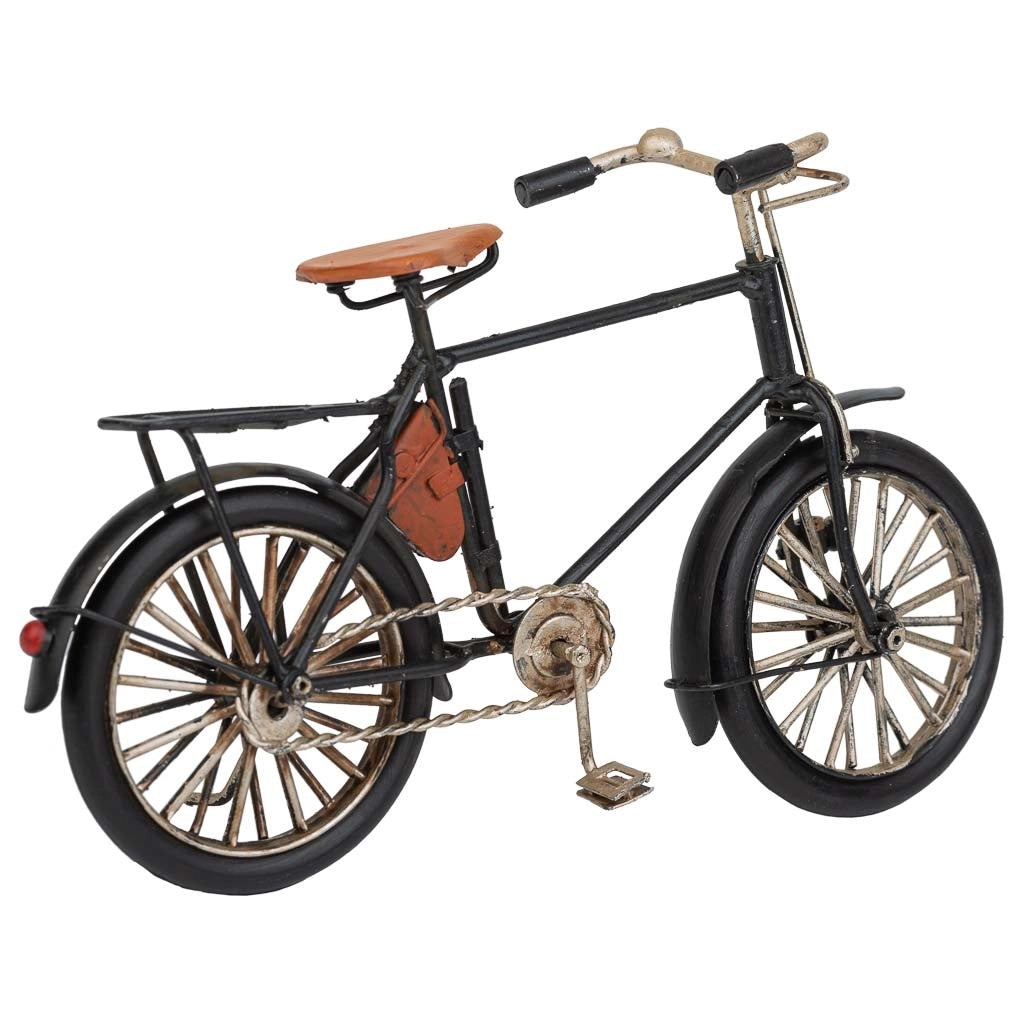 Bici in metallo nero 23x7,5x12,5h