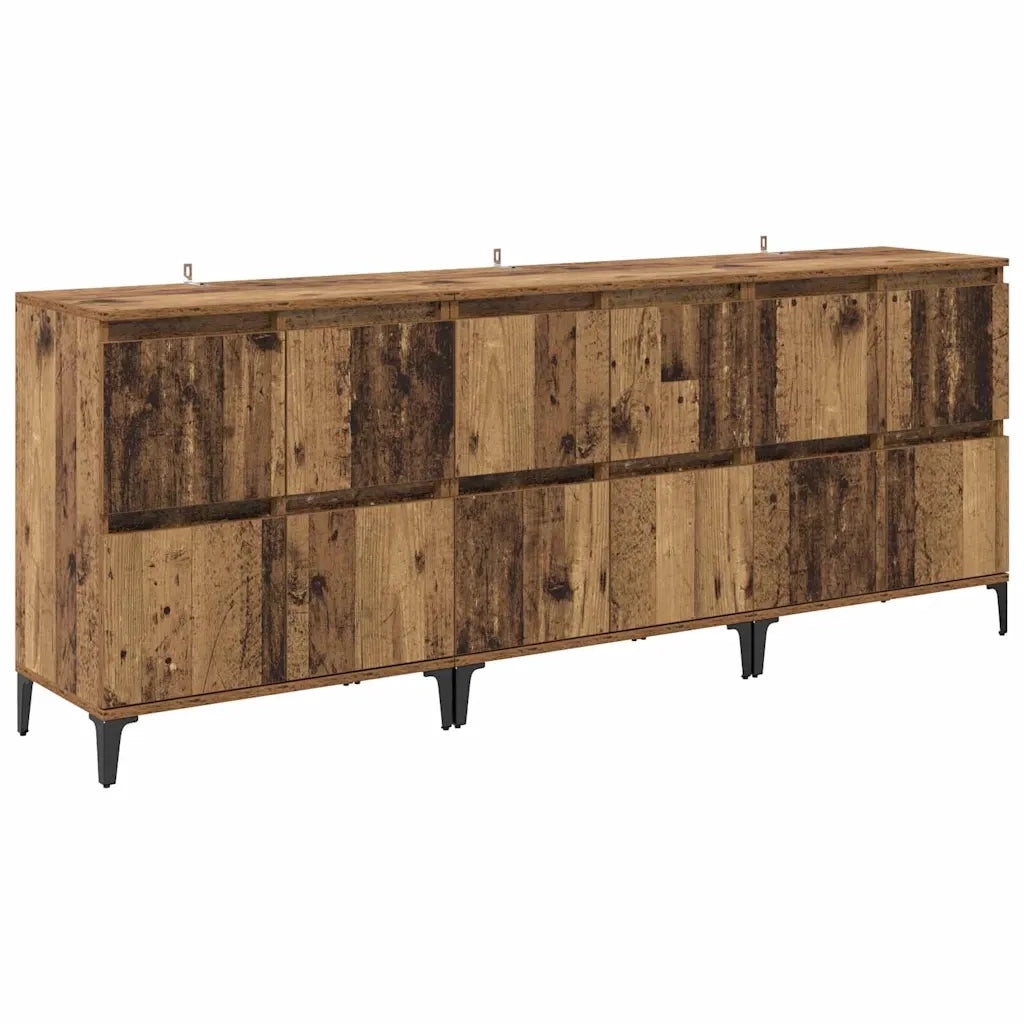 Credenza | Sideboards 3 pcs Legno vecchio 60 x 35 x 70 cm