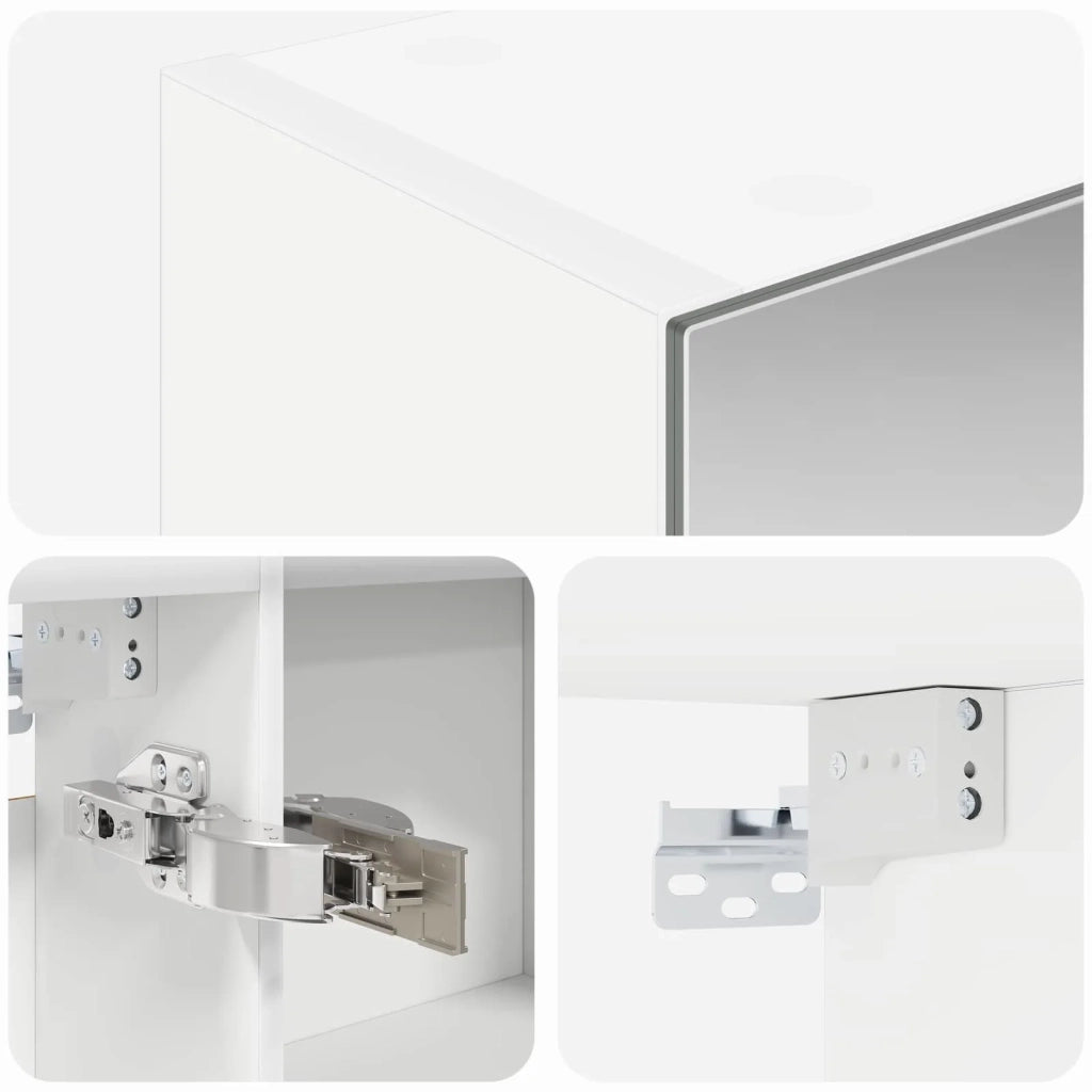 Mobiletto per specchio da bagno Bianco 100 x 14,5 x 70 cm 889127