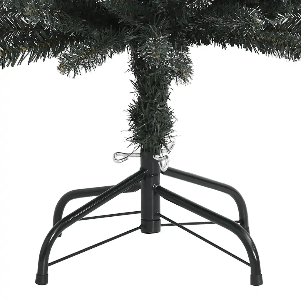 Albero di Natale Artificiale Sottile con Base Verde 180 cm PVC 345185