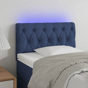 Testiera a LED-Testata con LED Blu 80x7x78/88 cm in Tessuto