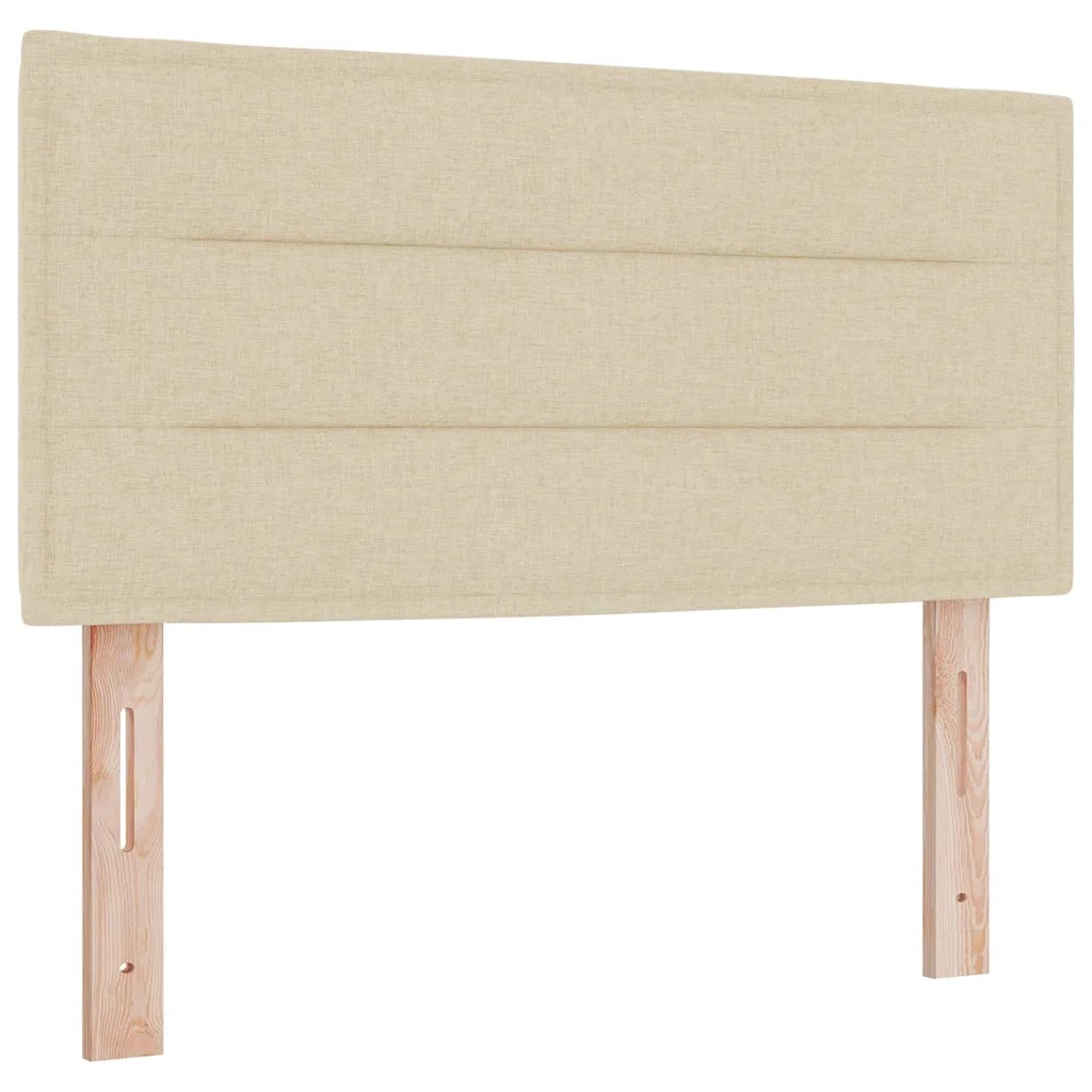 Letto a Sorgente LED con strisce LED Crema 100 x 200 cm Tessuto 3342343