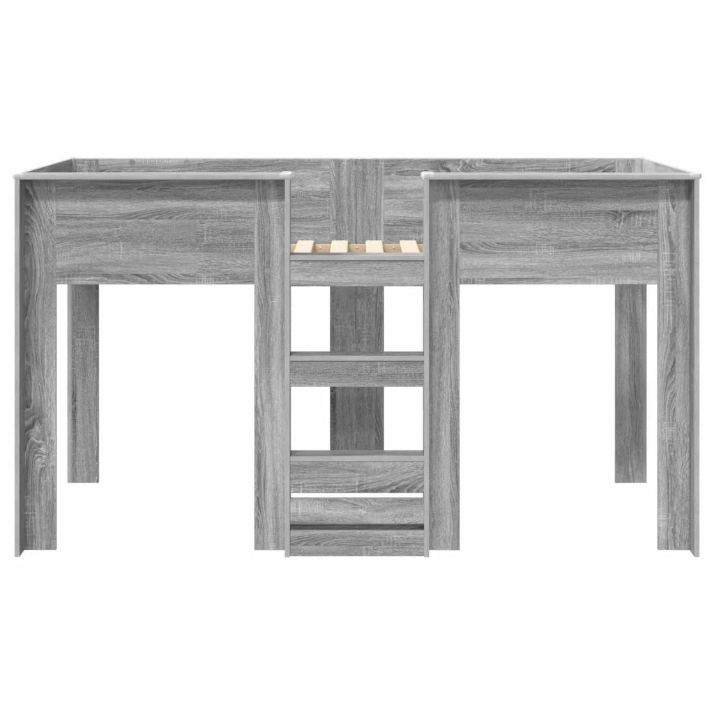 Letto a Castello per Bambini Grigio Sonoma 100 x 200 cm