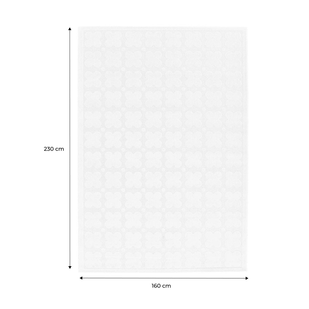 Tappeto da interno motivo grafico crema