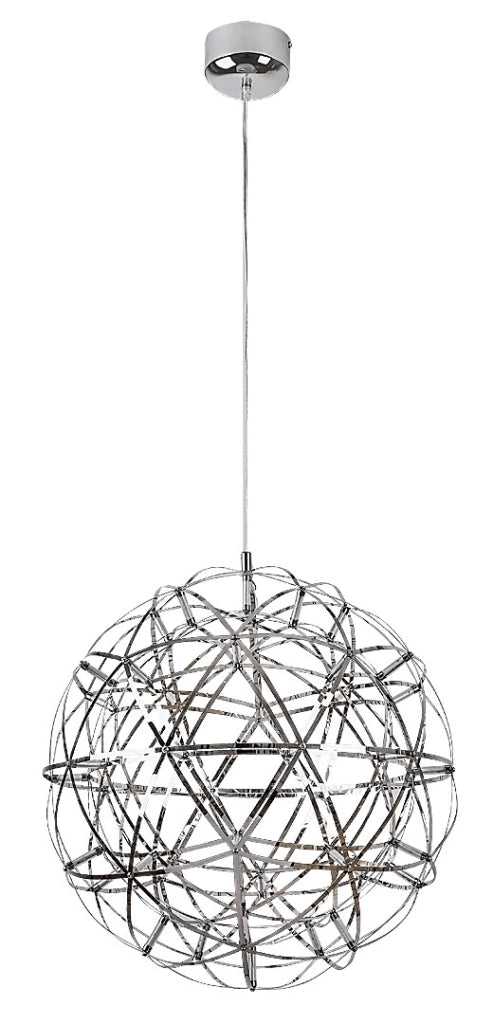 Lampada a sospensione LED cromata 12W 3000K Eudora Rabalux
