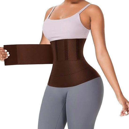 Cintura per Trasformare la Pancia per Donne, Plus Size, Marrone.
