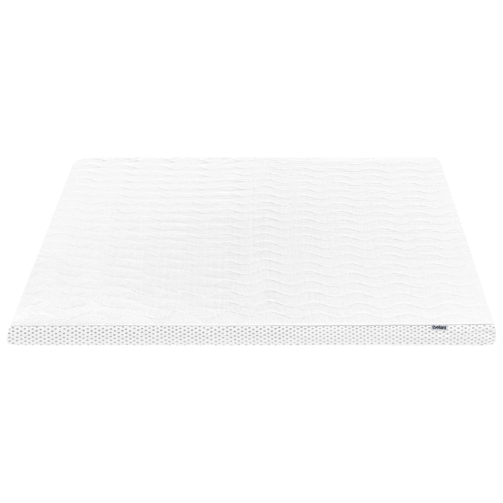 Coprimaterasso in schiuma bianca 140 x 200 cm comfort morbidezza