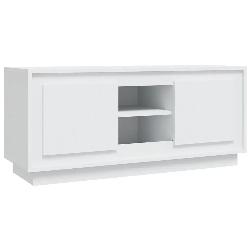 Mobile Porta TV-Mobile per TV-Credenza TV Bianco 102x35x45 cm in Legno Multistrato 299309