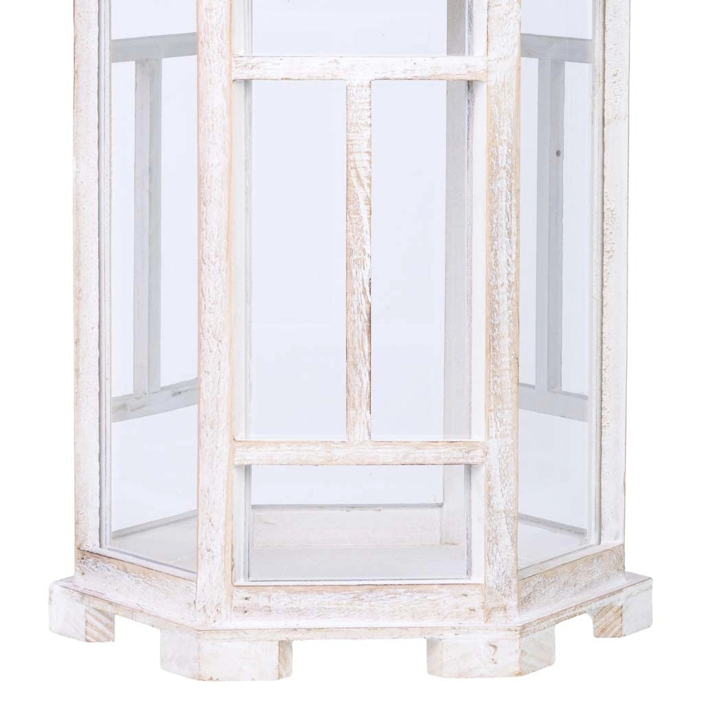 Lanterna in legno 22x22x51h cm