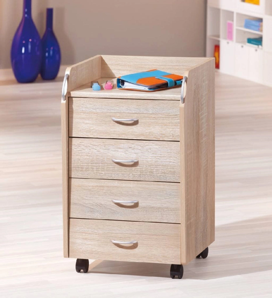 Manco, Cassettiera 4 Cassetti, 40x36x65h cm Beige