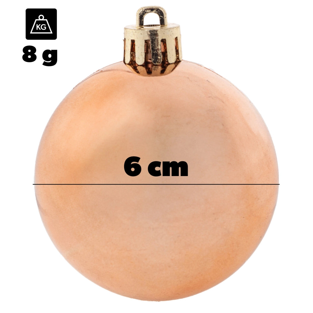 Set di 30 palline di Natale infrangibili KADAX per albero di Natale.