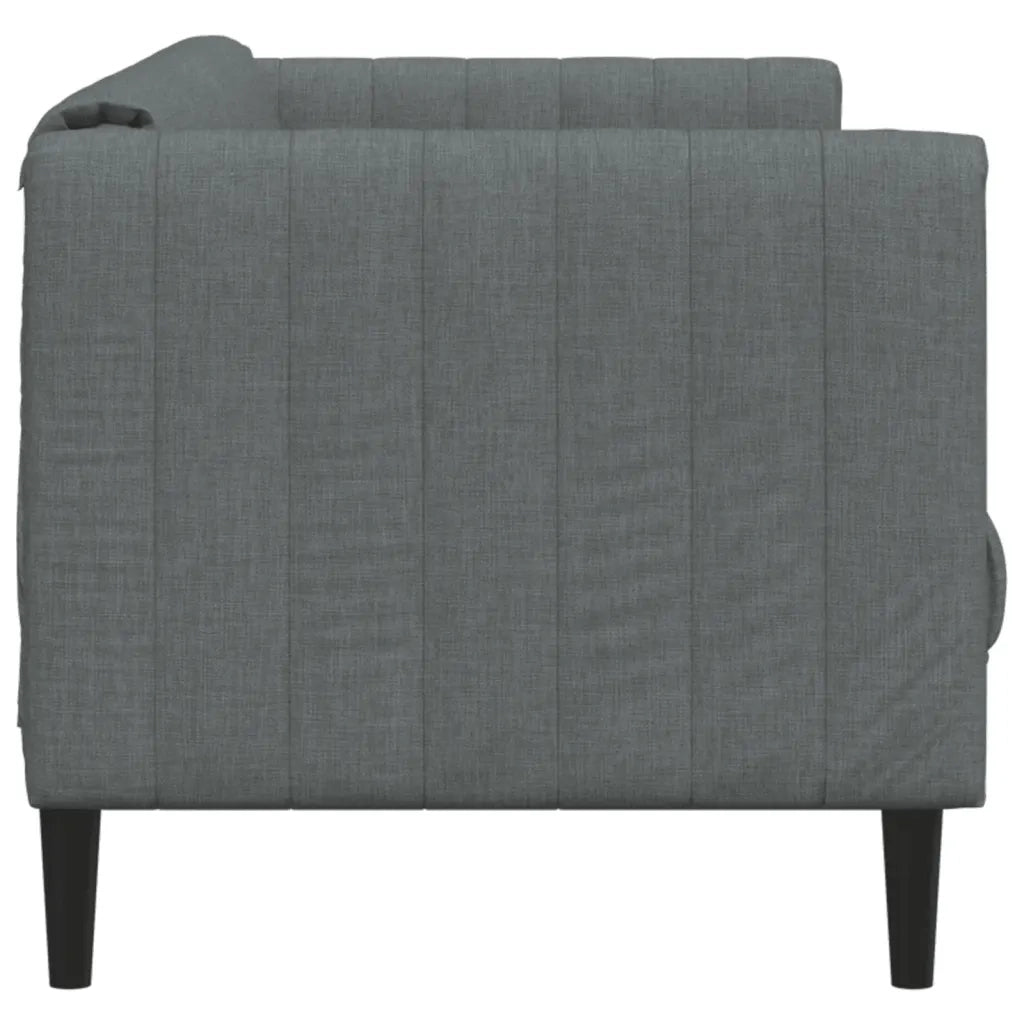 Divano a 2 Posti-Sofa 2 Posti Grigio Scuro in Tessuto 490427