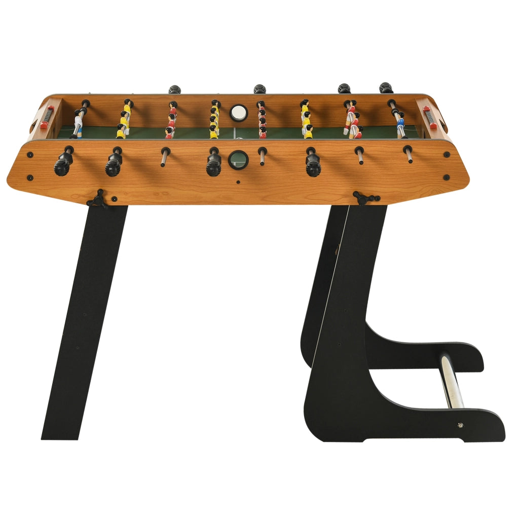 Tavolo da calcio balilla ¨C Minimal ¨C 98x42x62,5 cm legno naturale e nero