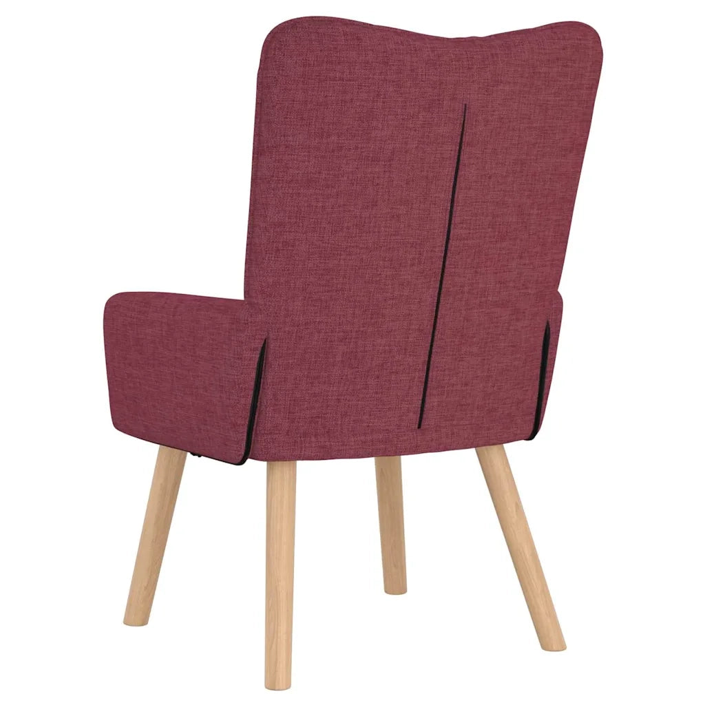 poltrona Rosso Vino 63 x 67 x 94 cm Tessuto e compensato 42001827