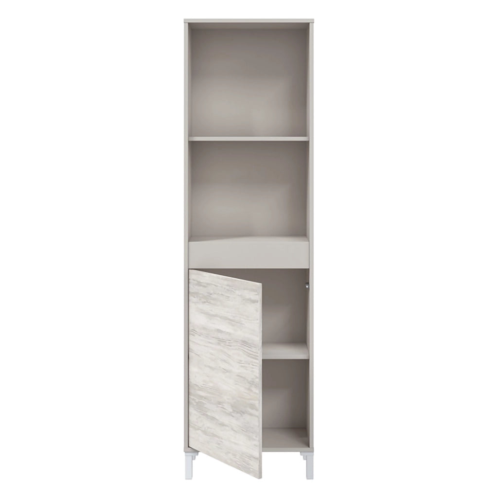 Madia Spineda, Credenza Cassetti, 49x28x174h cm Beige