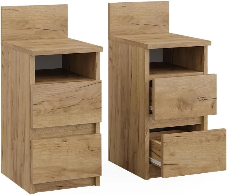 "Monty, Quercia dorata, 25 x 59.1 cm con 2 cassetti